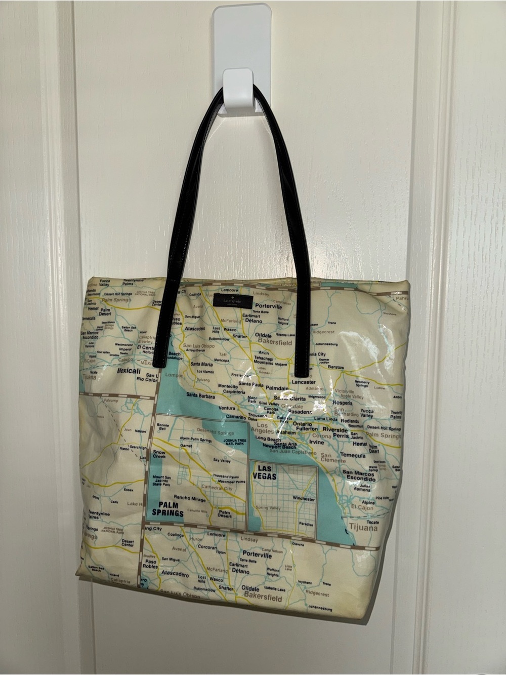 Kate Spade Daycation "Off The Map" California & Las Vegas Tote Bag